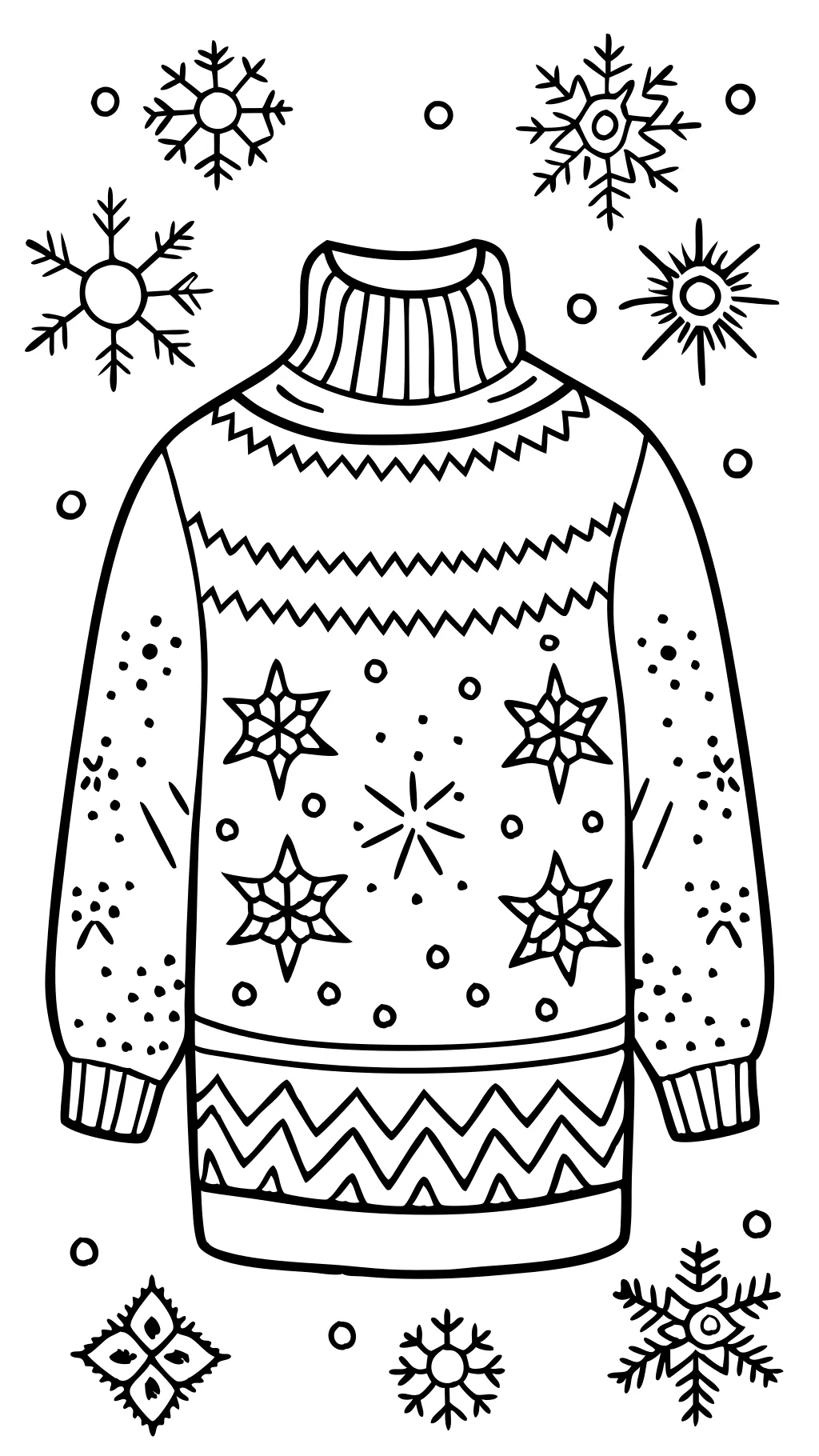 coloring pages sweater